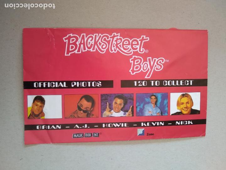 Collecting: SOBRE VACIO BACKSTREETS BOYS OFICIAL FOTOS PHOTOS MAGIC BOX BRIAN AJ HOWIE KEVIN NICK A&Ntilde;O 1997