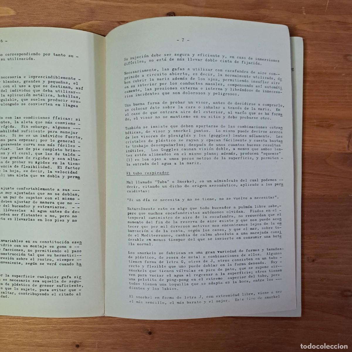 Coleccionismo: MANUAL DE ESCAFANDRISMO. TEXTO PARA CURSOS DE LA OJE - Foto 2