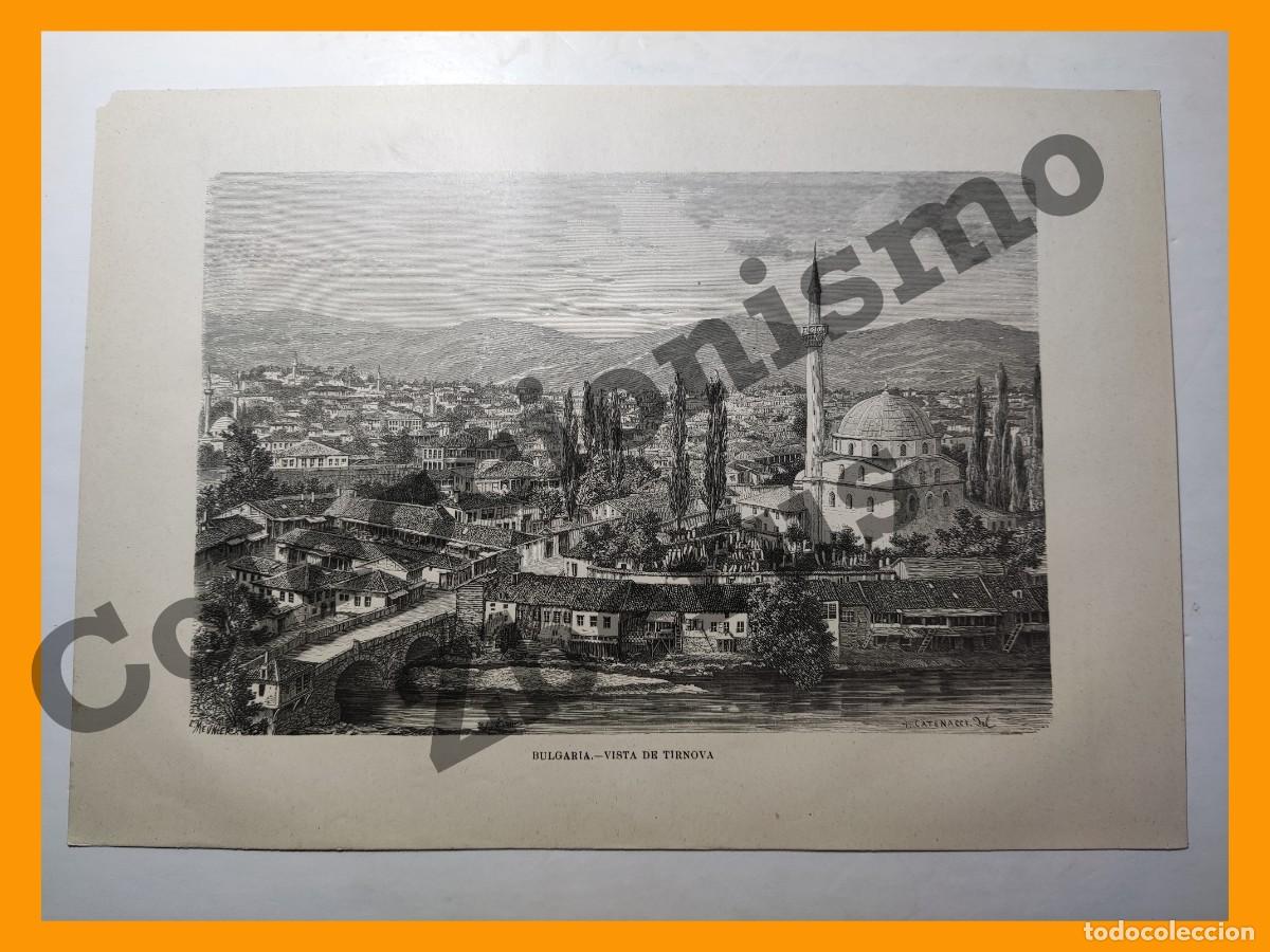 Collectionnisme: Lamina - Bulgaria, Vista de Tirnova (1879)