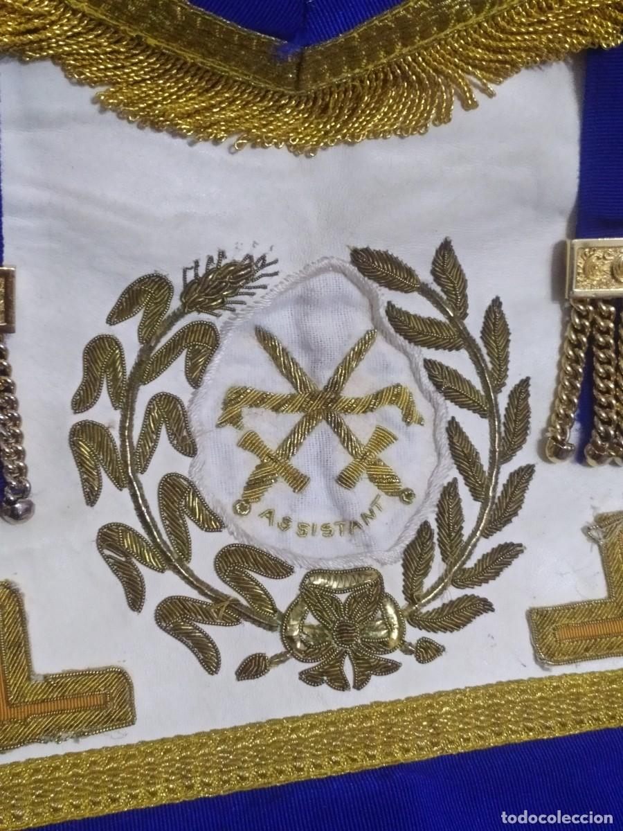 Coleccionismo: Mandil masoner&iacute;a. Masones. - Foto 2