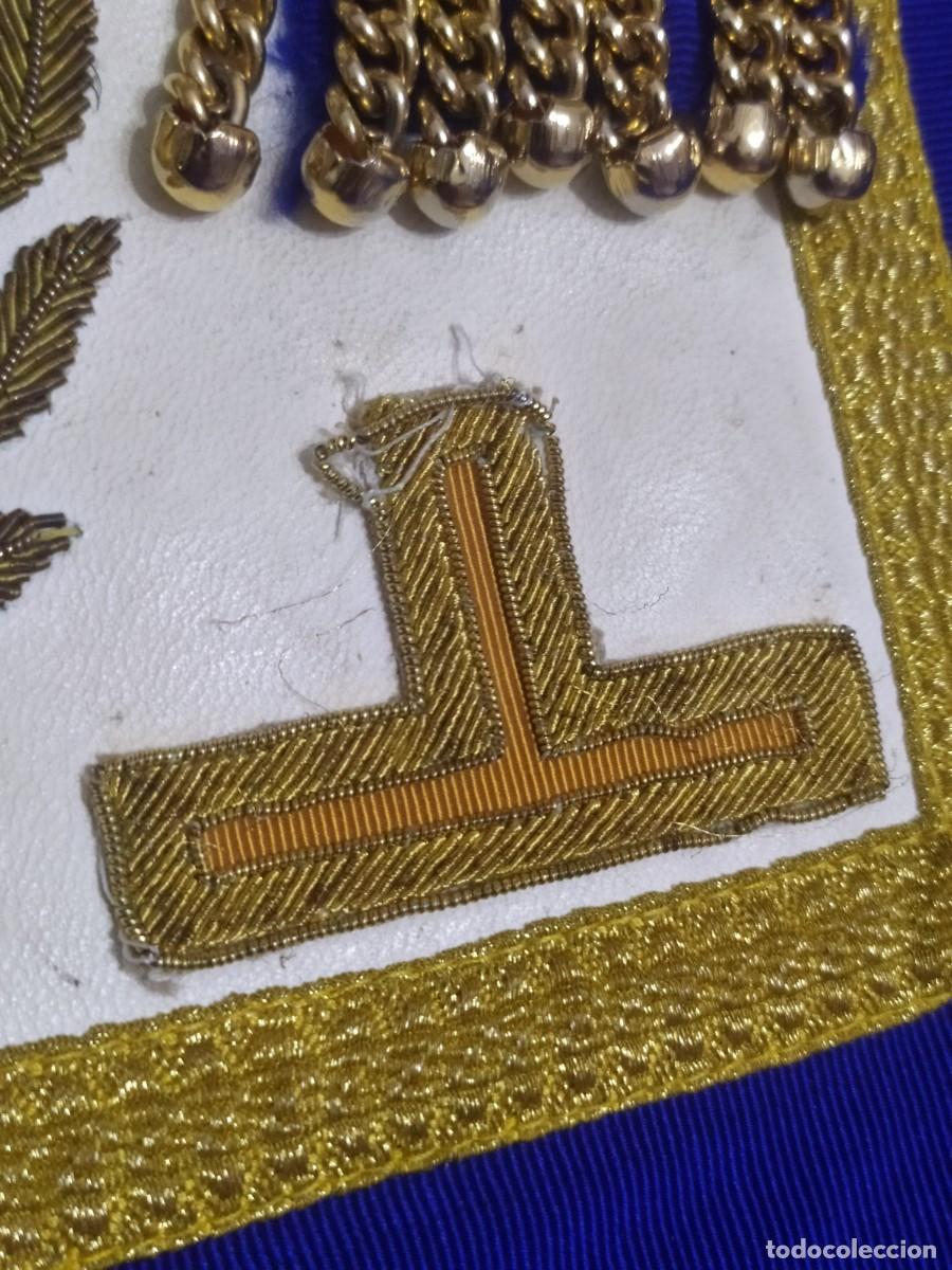 Coleccionismo: Mandil masoner&iacute;a. Masones. - Foto 3