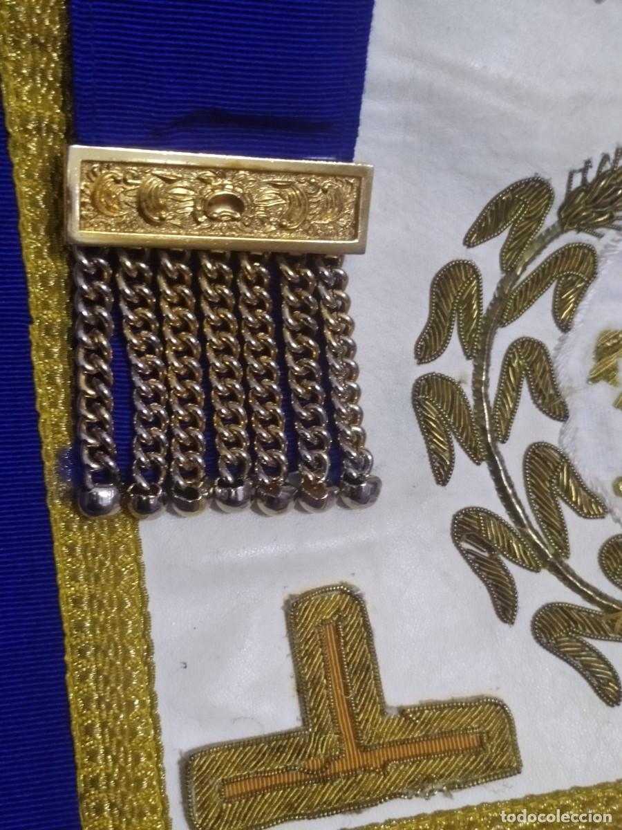 Coleccionismo: Mandil masoner&iacute;a. Masones. - Foto 4