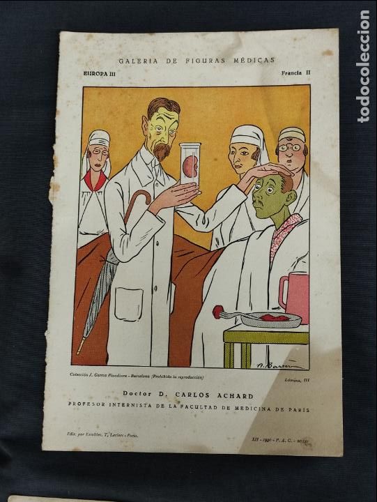 Coleccionismo: GALERIA DE FIGURAS MEDICAS - DOCTOR D. CARLOS ACHARD - EUROPA III - FRANCIA II