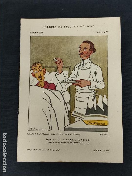 Coleccionismo: GALERIA DE FIGURAS MEDICAS - DOCTOR D. MARCEL LABBE - EUROPA XXI - FRANCIA V