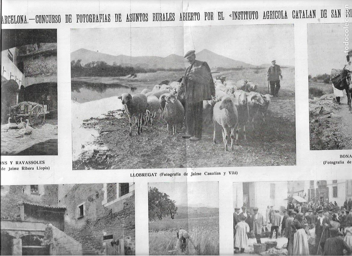 Colecionismo: 1918 HOJA PRENSA FOTO RURAL INSTITUTO SAN ISIDRO ROVELLONS LLOBREGAT AMIGO OLIVER CANALIAS FARGNOLI