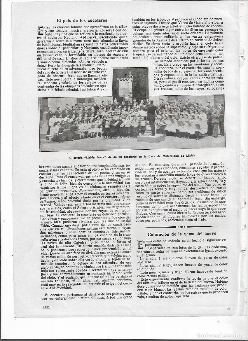 Colecionismo: A&Ntilde;O 1918 RECORTE PRENSA NAVES SOLSONA RUINAS DEL ANTIGUO CASTILLO JUEZ ODON DONACION A MIRON