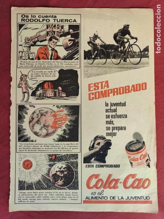 Coleccionismo: HOJA PUBLICITARIA ANUNCIO DE COLA - CAO - EL ALMENTO DE LA JUVENTUD.