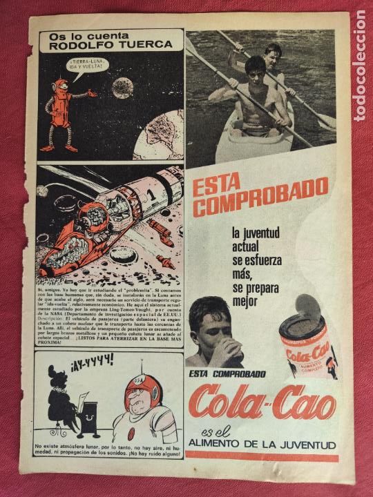 Coleccionismo: HOJA PUBLICITARIA ANUNCIO DE COLA - CAO.