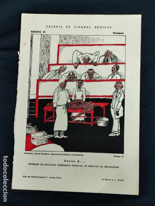 Coleccionismo: GALERIA DE FIGURAS MEDICAS - DOCTOR K... - EUROPA XI - FINLANDIA