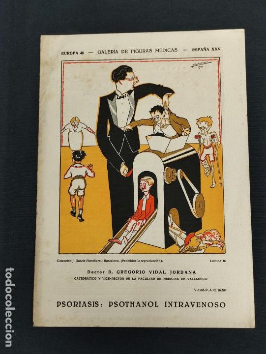 Coleccionismo: GALERIA DE FIGURAS MEDICAS - DOCTOR D. GREGORIO VIDAL JORDANA - EUROPA 46 - ESPA&Ntilde;A XXV