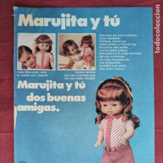 Coleccionismo: HOJA PUBLICITARIA ANUNCIO DE MUÑECA MARUJITA Y TU.