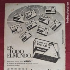 Coleccionismo: HOJA PUBLICITARIA ANUNCIO DE MAGGI