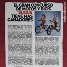 Coleccionismo: HOJA PUBLICITARIA ANUNCIO DE SUGUS.
