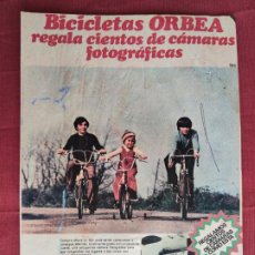 Coleccionismo: HOJA PUBLICITARIA ANUNCIO DE BICICLETAS ORBEA.