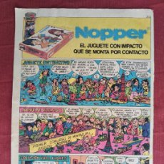 Coleccionismo: HOJA PUBLICITARIA ANUNCIO DE NOPPER.