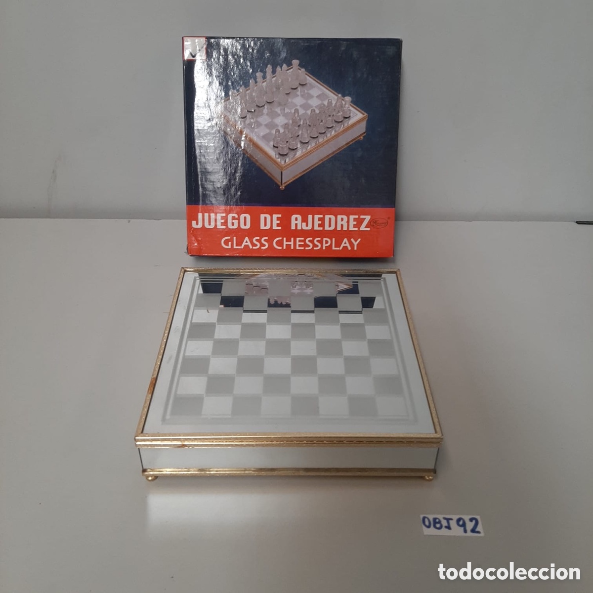 Coleccionismo: Juego de ajedrez de cristal - Foto 2