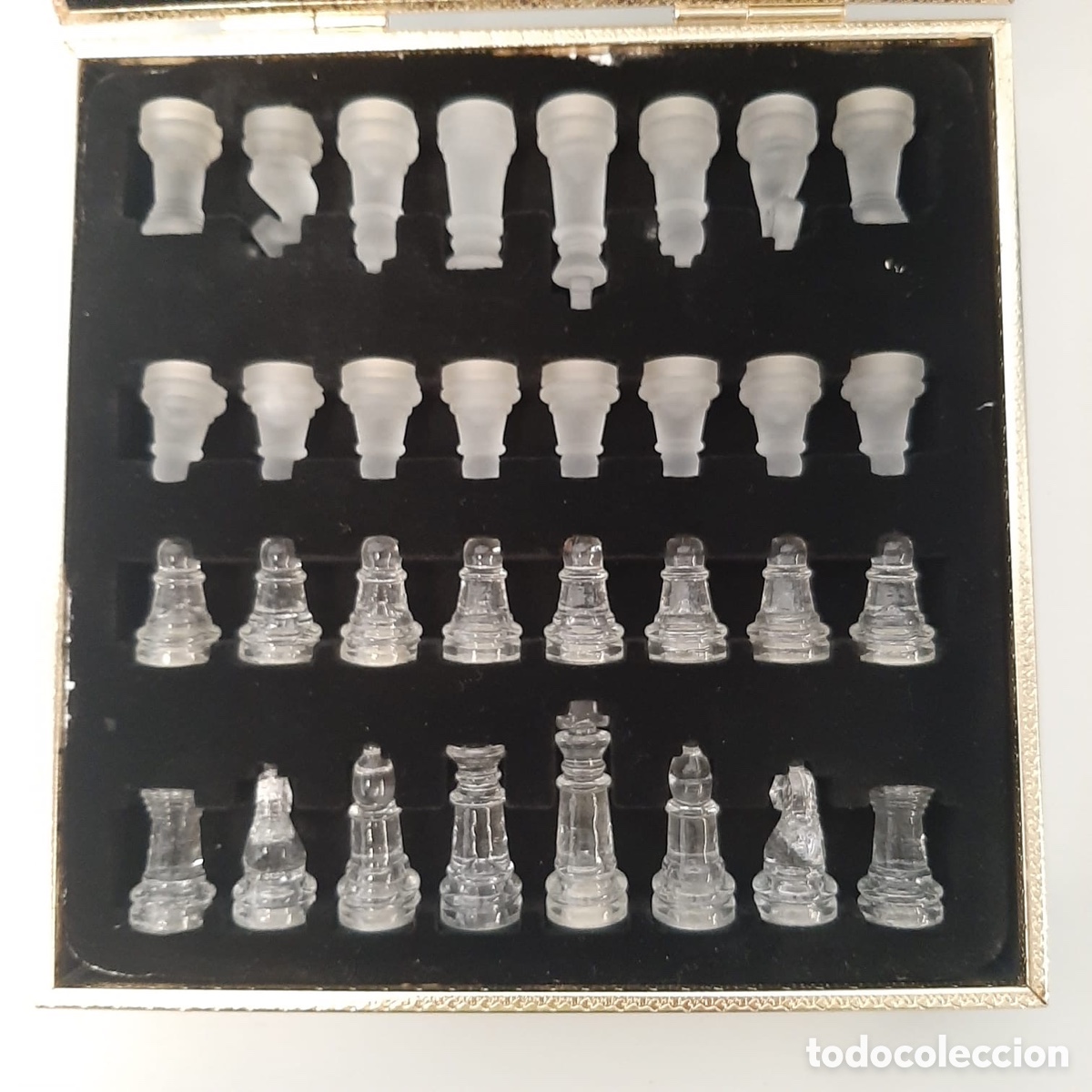 Coleccionismo: Juego de ajedrez de cristal - Foto 3