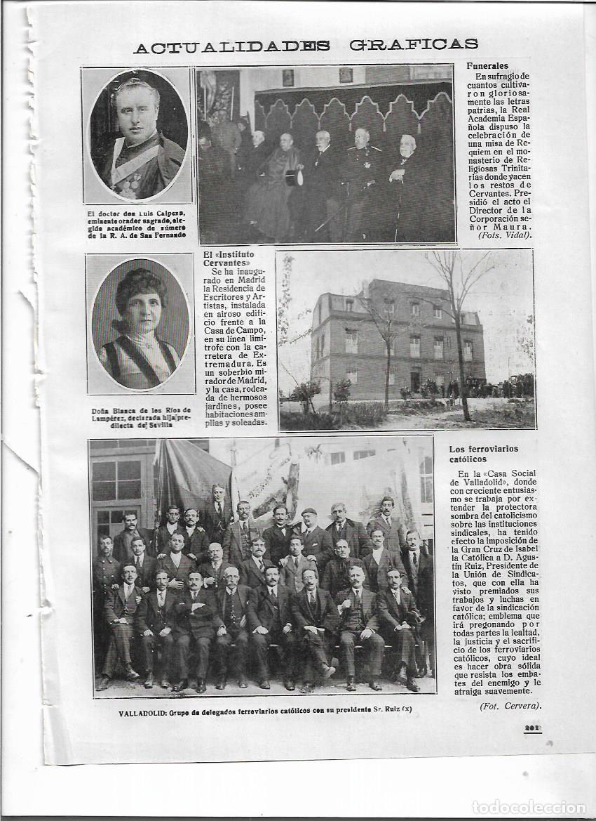 Collezionismo: A&Ntilde;O 1918 RECORTE PRENSA MADRID INAUGURACION RESIDENCIA DE ESCRITORES Y ARTISTAS