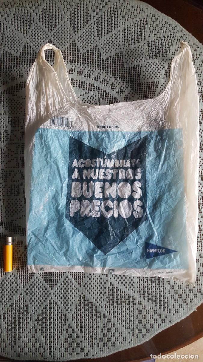 Coleccionismo: Antigua bolsa de pl&aacute;stico Hipercor. Hipermercados/supermercados