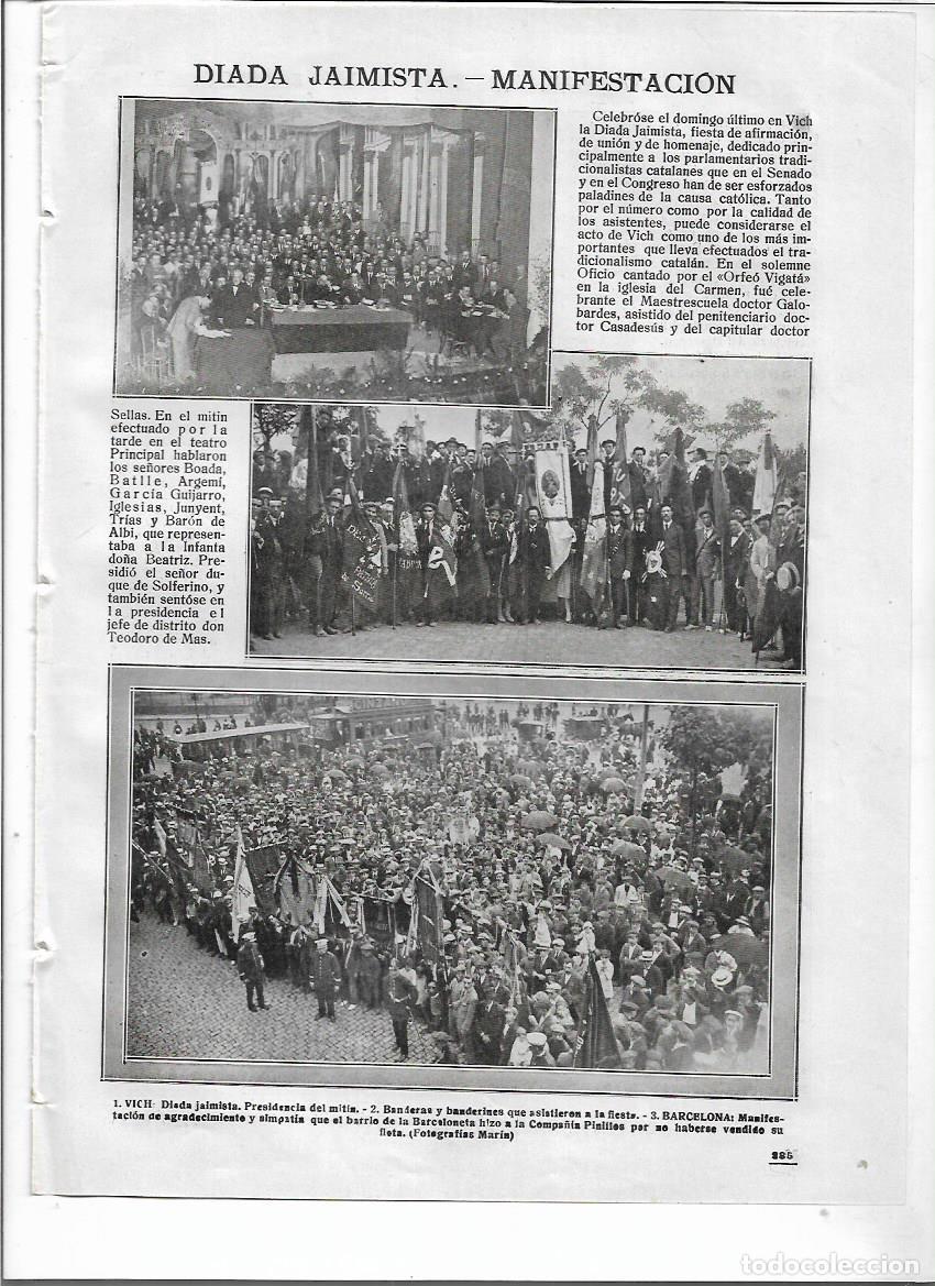 Collecting paper: A&Ntilde;O 1918 RECORTE PRENSA LA BARCELONETA MANIFESTACION AGRADECIMIENTO CIA PINILLOS VENTA DE SU FLOTA