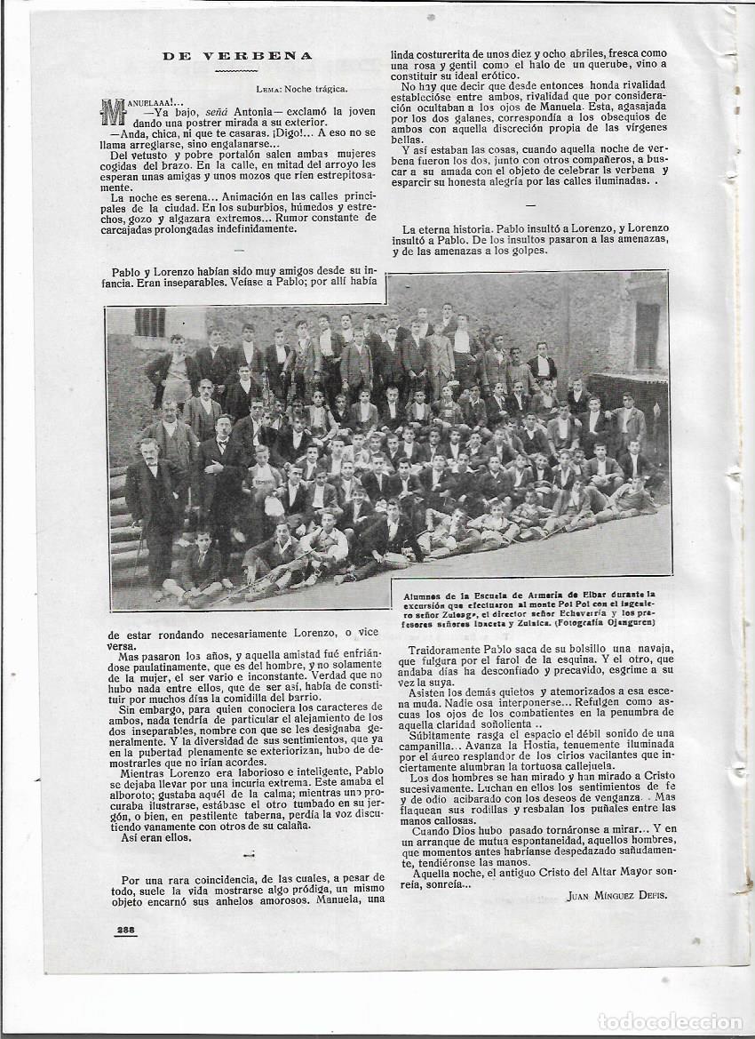 Collezionismo: A&Ntilde;O 1918 RECORTE PRENSA ALUMNOS ESCUELA ARMERIA DE EIBAR SALVADOR ZULOAGA SR ECHEVARRIA IDACETA