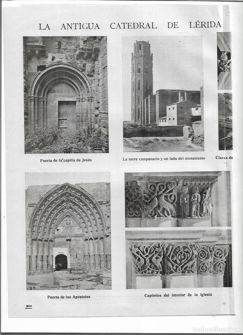 Collezionismo: A&Ntilde;O 1918 RECORTE PRENSA ANTIGUA CATEDRAL LERIDA LLEIDA LA SEU VELLA DECLARADA MONUMENTO NACIONAL