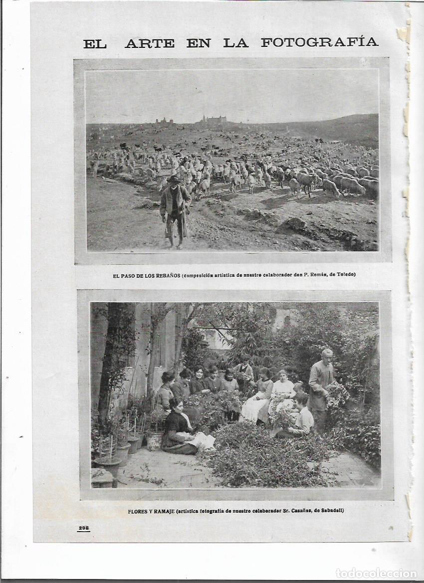 Collezionismo: A&Ntilde;O 1918 RECORTE PRENSA EL ARTE EN LA FOTOGRAFIA EL PASO DEL REBA&Ntilde;O FOTO P ROMAN DE TOLEDO