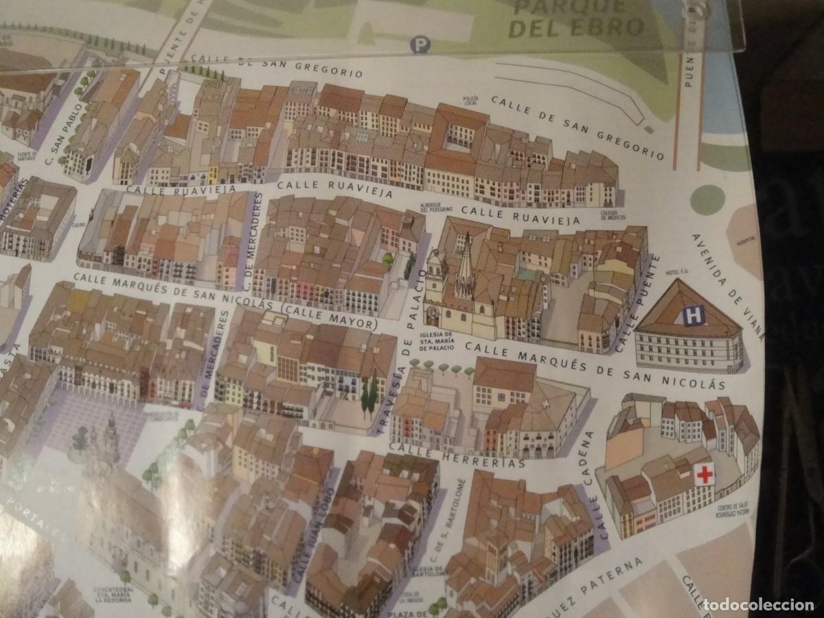 Coleccionismo: Plano: Casco Antiguo de Logro&ntilde;o. Nuevo. - Foto 3