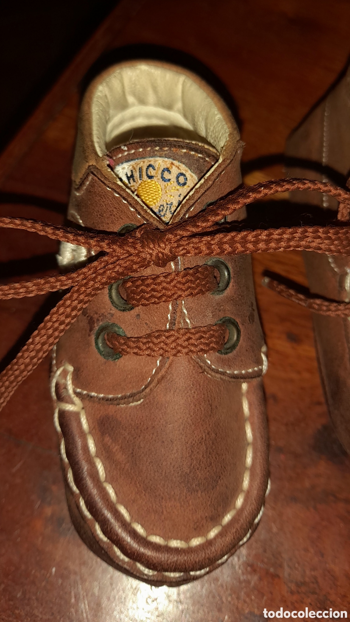 Coleccionismo: Zapatitos beb&eacute; piel - Foto 3