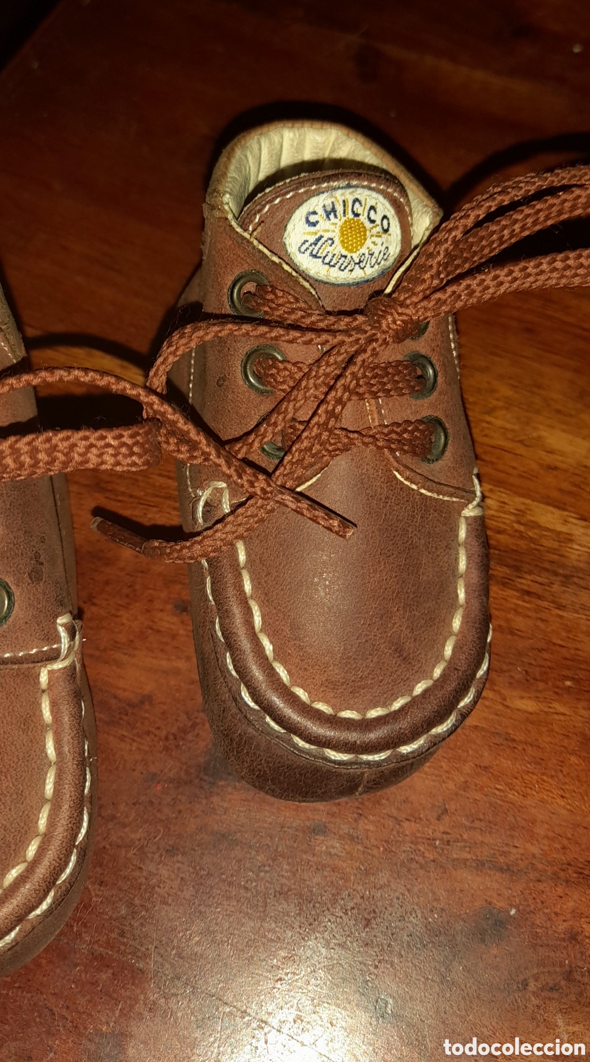 Coleccionismo: Zapatitos beb&eacute; piel - Foto 4
