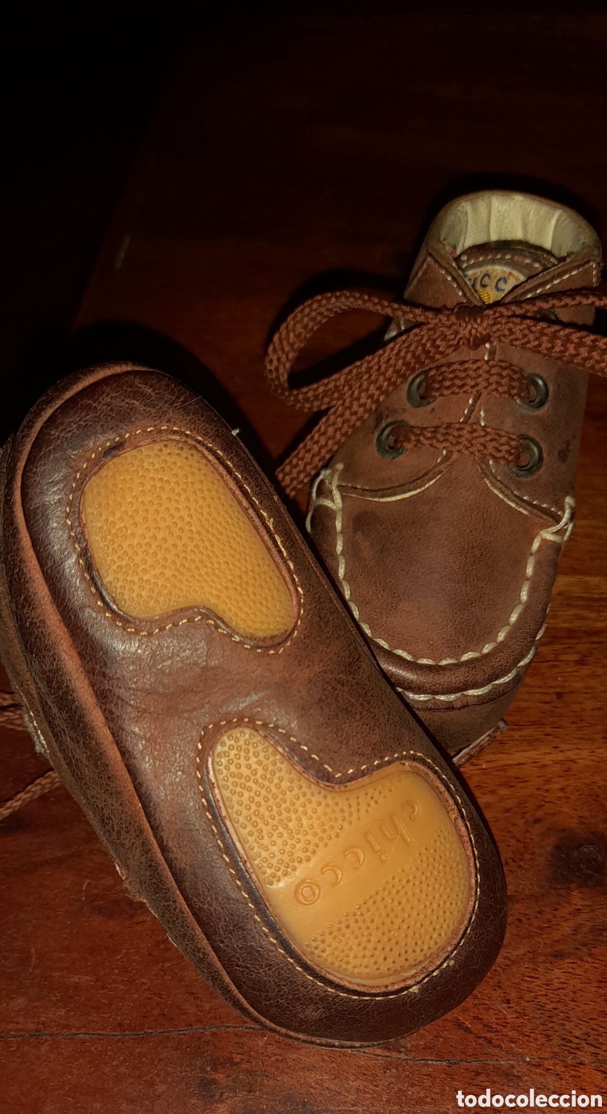 Coleccionismo: Zapatitos beb&eacute; piel - Foto 5