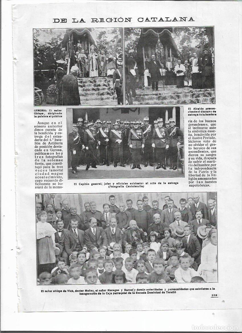 Collezionismo: A&Ntilde;O 1918 RECORTE PRENSA INAUGURACION CAJA PARROQUIAL DE LA ESCUELA DOMINICAL DE TORELLO AUTORIDADES