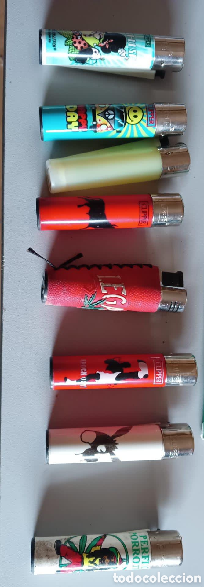 Coleccionismo: Ocho mecheros Clipper variados - Foto 2