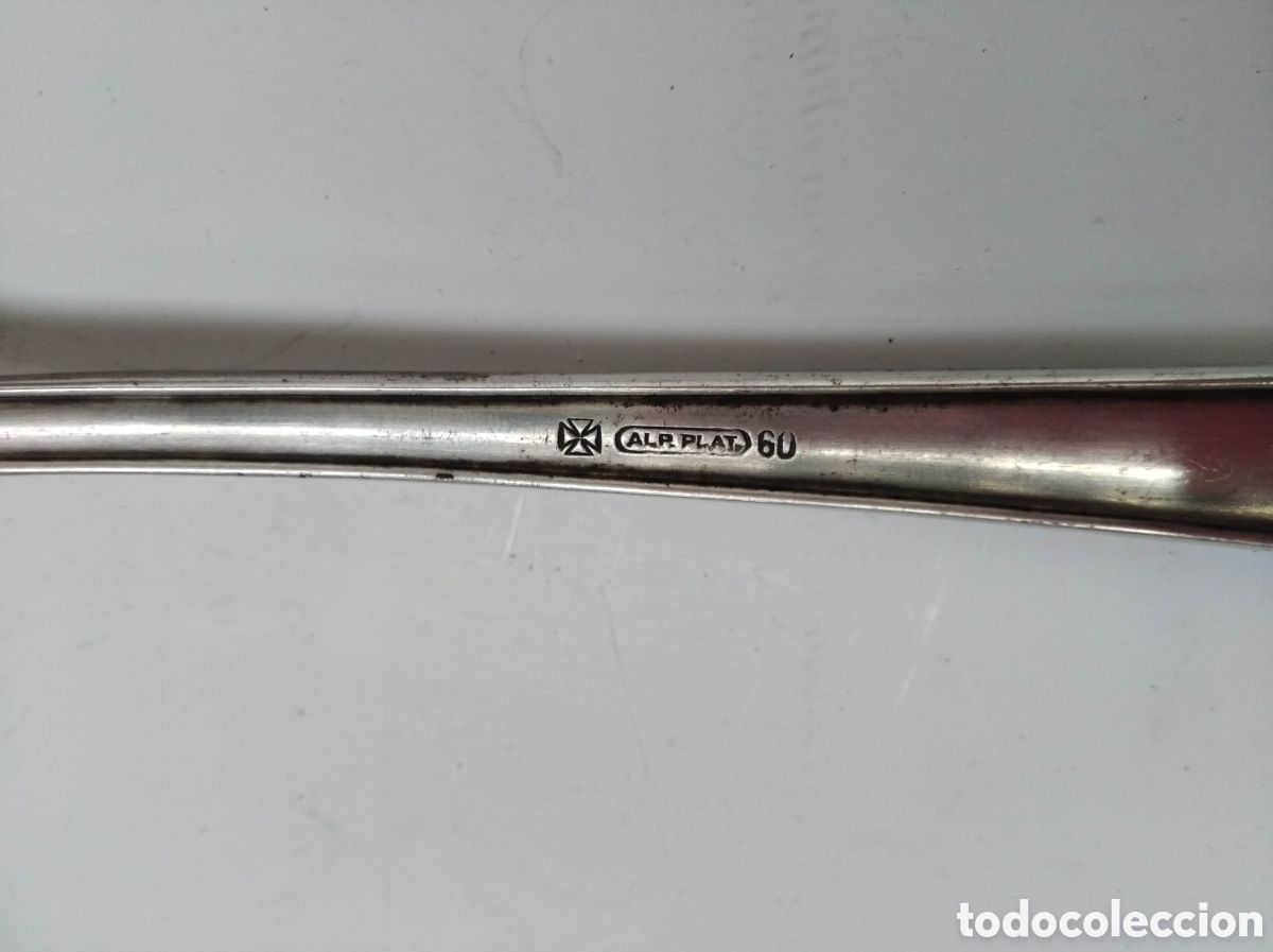 Coleccionismo: Cuchara grande de plata - Foto 3