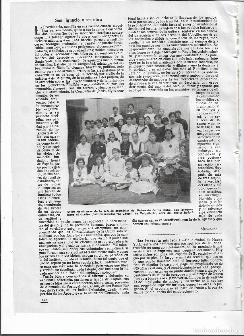 Colecionismo: A&Ntilde;O 1918 RECORTE PRENSA ALUMNAS SECCION DRAMATICA DEL PATRONATO DE LA BISBAL TEATRO