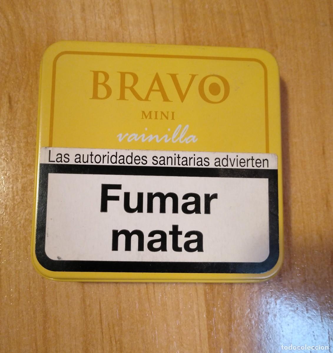 Coleccionismo: Pitillera- caja met&aacute;lica Bravo - Foto 1