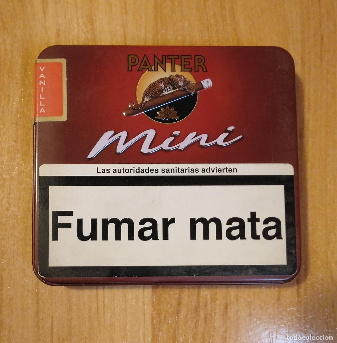 Coleccionismo: Pitillera- caja met&aacute;lica Panter Mini - Foto 1