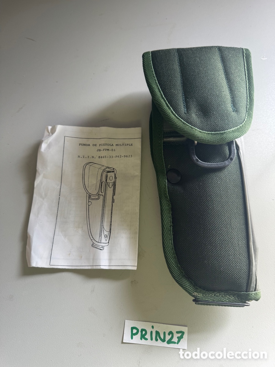 Coleccionismo: Funda de pistola m&uacute;ltiple, ej&eacute;rcito espa&ntilde;ol - Foto 1