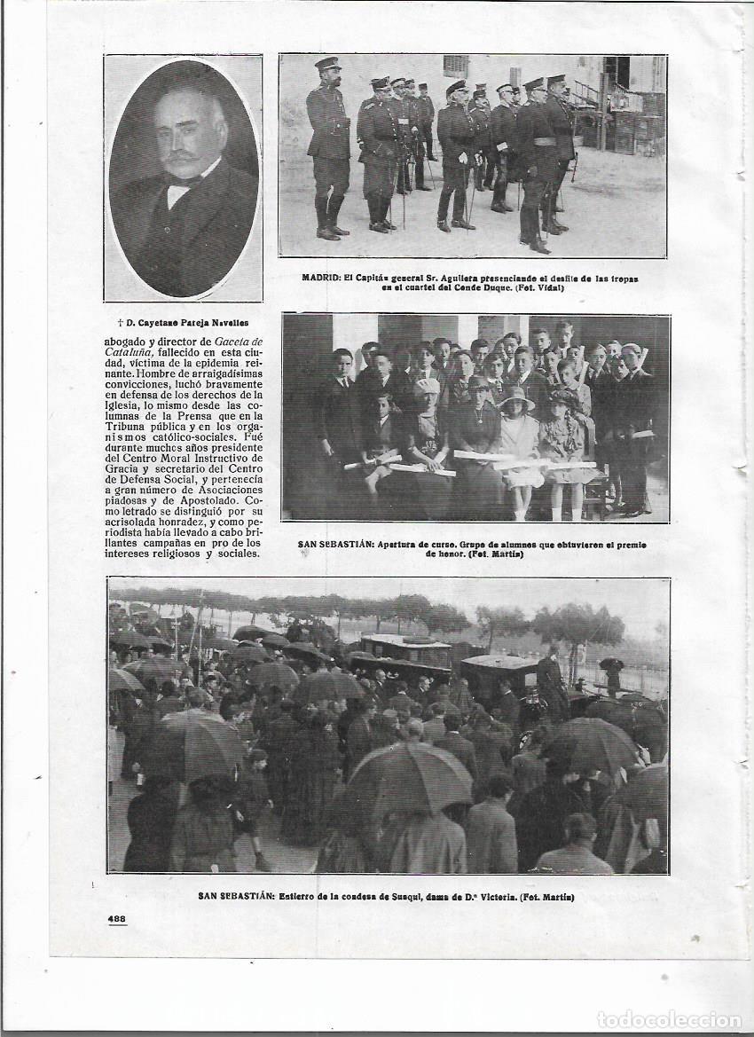 Colecionismo: A&Ntilde;O 1918 RECORTE PRENSA MUERTE CAYETANO PAREJA NOVELLES DIRECTOR LA GACETA DE CATALU&Ntilde;A