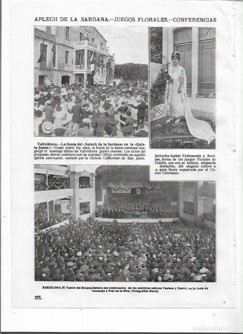 Coleccionismo: A&Ntilde;O 1918 RECORTE PRENSA BARCELONA TEATRO DEL BOSQUE HOMENAJE A PRAT DE LA RIBA TEATRE DEL BOSC