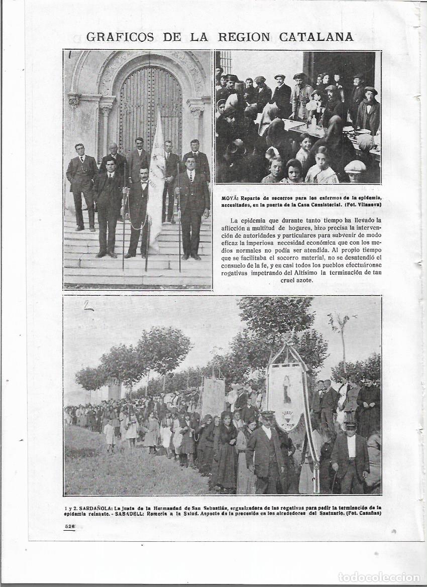 Coleccionismo: A&Ntilde;O 1918 RECORTE PRENSA MOIA PUERTA DEL AYUNTAMIENTO REPARTO DE SOCORROS ENFERMOS DE EPIDEMIA GRIPE