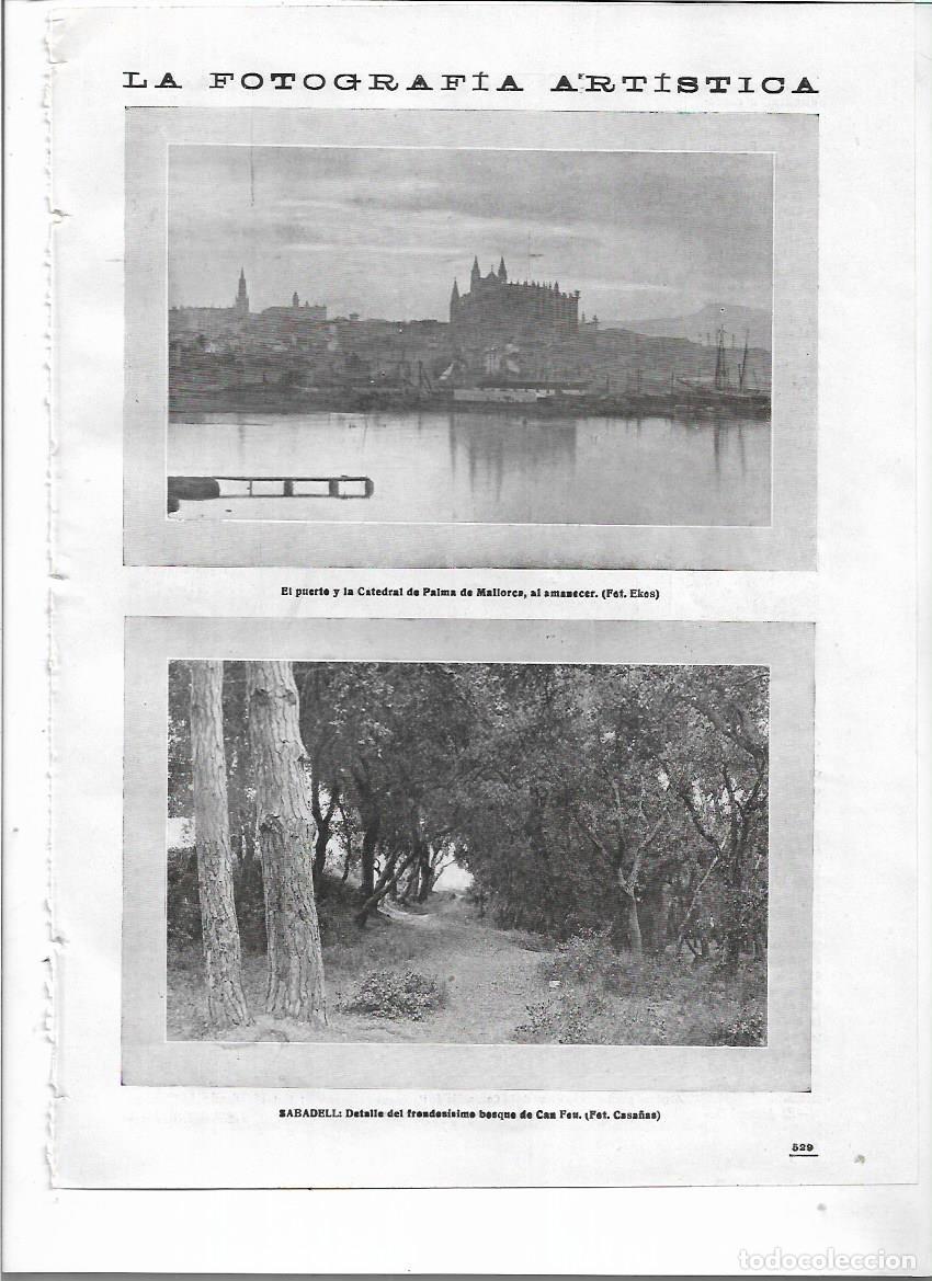 Coleccionismo: A&Ntilde;O 1918 RECORTE PRENSA FOTOGRAFIA ARTISTICA SABADELL BOSQUE DE CAN FEU FOTO CASA&Ntilde;AS
