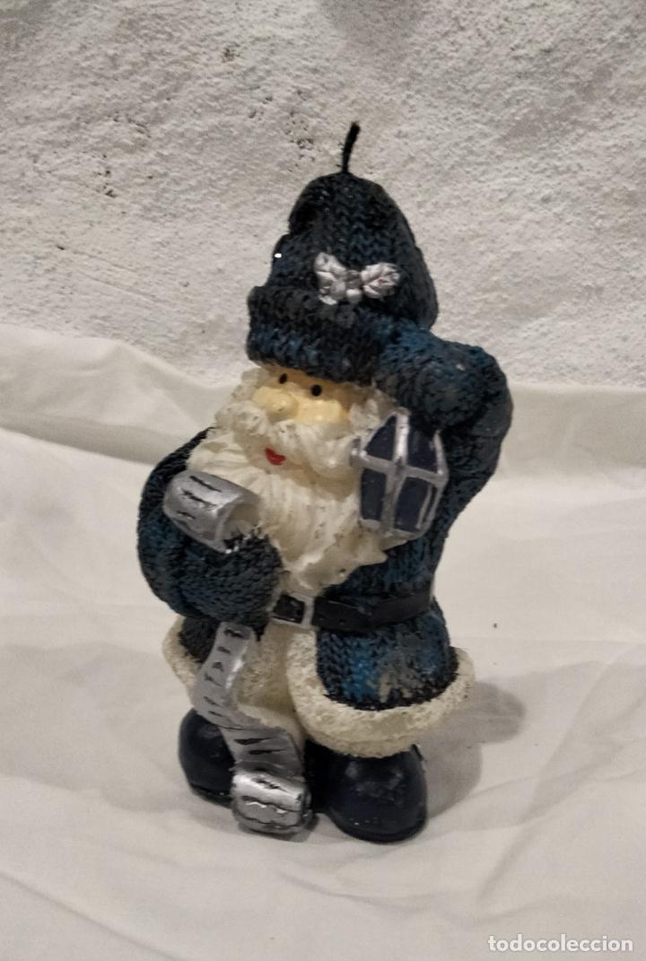 Coleccionismo: Vela de cera Pap&aacute; Noel