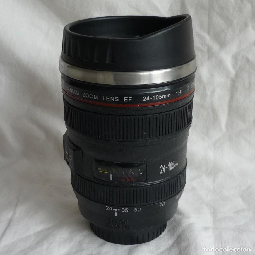Coleccionismo: Vaso termo en forma de objetivo fotogr&aacute;fico Caniam