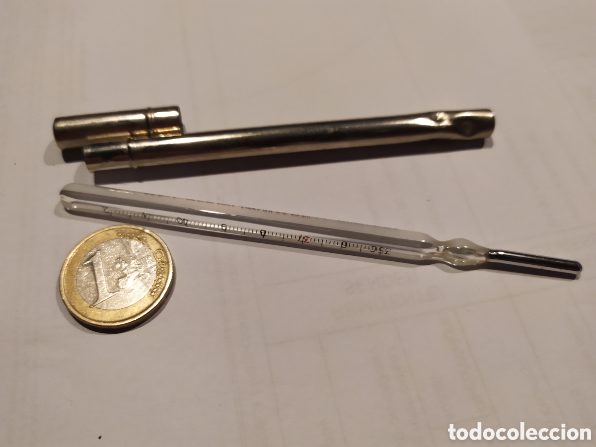 Coleccionismo: Term&oacute;metro de la marca ISA. - Foto 1