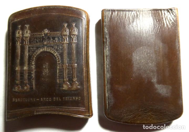 Coleccionismo: Rara Pitillera Barcelona Arco del triunfo - Foto 2