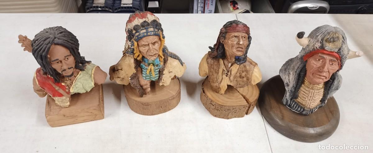 Coleccionismo: Figuras indios y Bob Marley lote