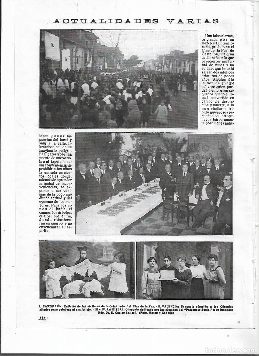 Colecionismo: A&Ntilde;O 1918 RECORTE PRENSA LA BISBAL OBSEQUIO DE ALUMNAS PATRONATO SOCIAL A SU FUNDADOR CARLES SALICRU