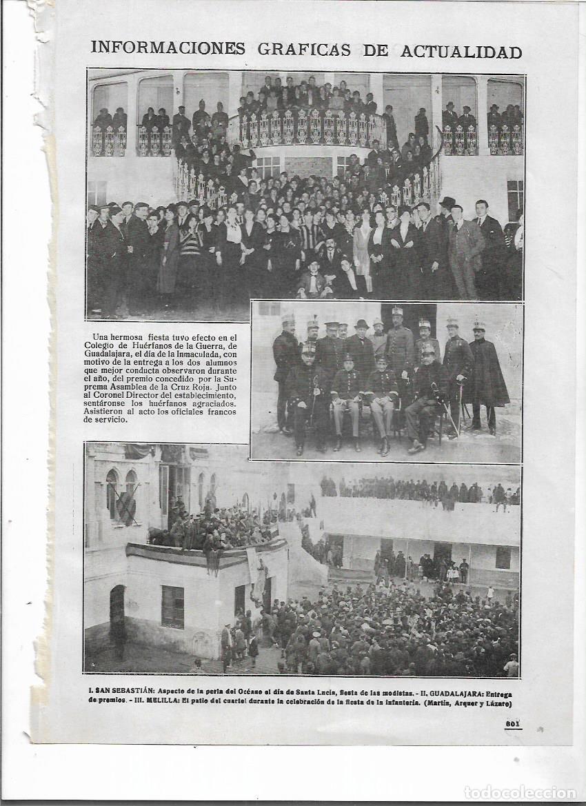 Sammelleidenschaft Papier: A&Ntilde;O 1918 RECORTE PRENSA MELILLA FIESTA DE LA INFANTERIA EN EL PATIO DEL CUARTEL