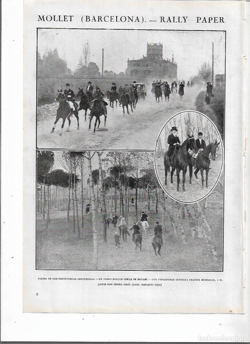 Sammelleidenschaft Papier: A&Ntilde;O 1924 RECORTE PRENSA MOLLET RALLY PAPER HIPICA CABALLOS GANADORES PAQUITA MUNTADAS PEDRO GIRO